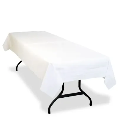 TABLEMATE PRODUCTS, CO. TBLPT549-WH - 54x108 White Tissue Table Cover, 6-Pack