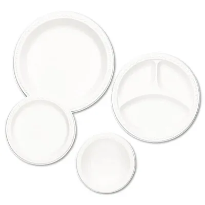TABLEMATE PRODUCTS, CO. TBL 12244WH - Tablemate Party Expressions Plastic Bowls - - Plastic - Whit