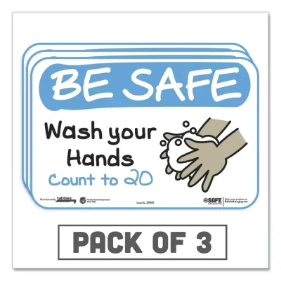 TABBIES 29515 - BeSafe Water Fountain Closed Sign - 3 Pack
