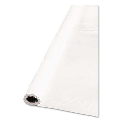 TABLEMATE PRODUCTS, CO. TBL TBLI4010WH - Tablemate Banquet-size Plastic Table Cover - 100 ft Length x