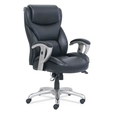 LF PRODUCTS PTE LTD 49416BLK - Emerson Big and Tall Task Chair - Black & Silver
