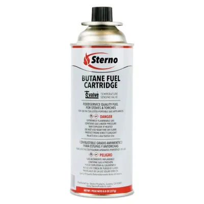STERNO GROUP 50162 - Butane Fuel Cartridge 8 oz - Refill for Lighters & Torches
