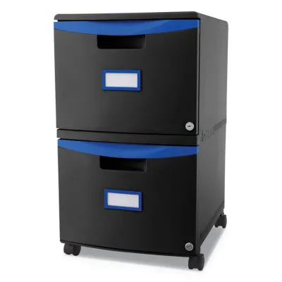 STOREX STX 61314U01C - Storex 2-drawer Mobile File Cabinet - 18.3 x 14.8 x 26 - 2 x