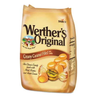 STORCK STK 05766 - Werthers Hard Caramel Candies - Caramel - Individually Wrapp