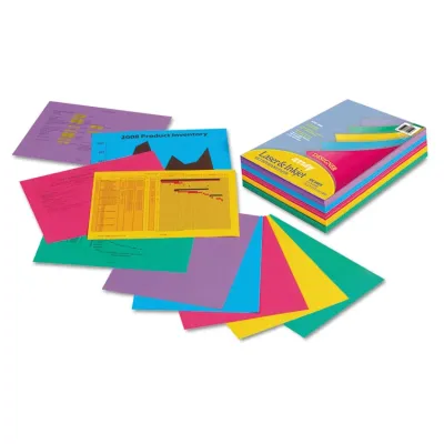 PACON CORPORATION 101105 - Assorted Bright Color Bond Paper, 8.5x11, 24lb