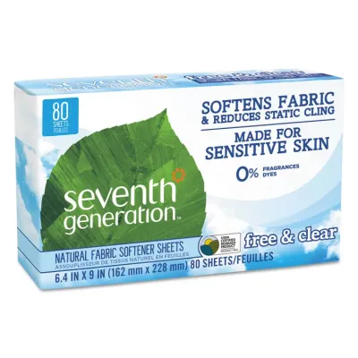 SEVENTH GENERATION 10732913449306 - Seventh Generation Free & Clear Fabric Softener Sheets - She