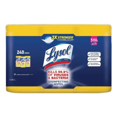 RECKITT BENCKISER 19200-93010 - Lysol Disinfecting Wipes - Wipe - Ocean Fresh ScentTub - 110