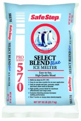 COMPASS MINERALS GROUP 746726 - Pro Select Blue Ice Melt for Winter Safety, 50 lb