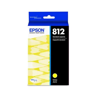 EPSON T812420-S - EPSON T812 Yellow Ink Cartridge - Standard Capacity