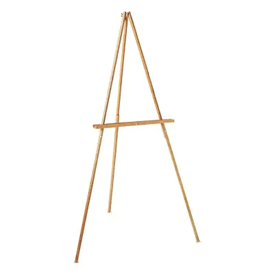QUARTET 41E - Adjustable 64 High Tripod Easel in Natural Oak Finish