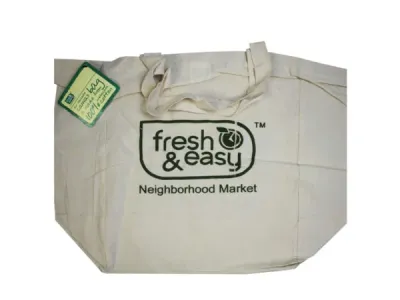 bulk buys FD404 - Fresh & Easy 100% Cotton Canvas 12 Tote Bag - Eco-Friendly