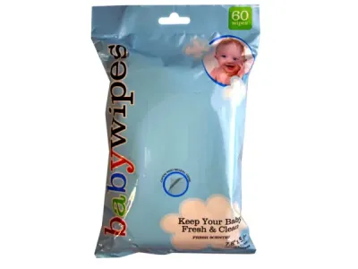 Bulk Buys GE513 - Soft & Gentle 60 Count Baby Wipes