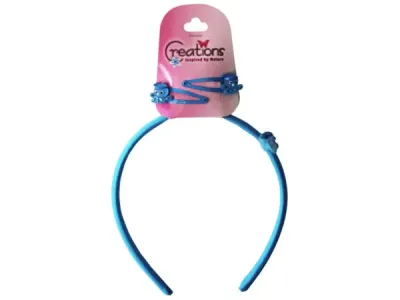 Bulk Buys DD375 - Octopus Themed Headband & Clips Set - 3 Pieces