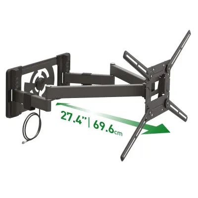 BARKAN TVA48 - Adjustable Full Motion TV Mount for 40-90 Inch Screens