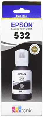 EPSON T532120-S - T532 Ink Bottle - Inkjet - Black - 6000 Pages - 120 mL - Ext