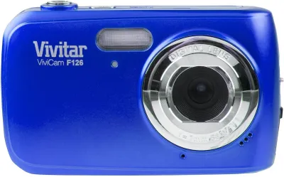Vivitar VF122-BLU-FR - Vivitar ViviCam F122 14.1MP Digital Camera - Blue