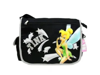 bulk buys BJ232 - Tinkerbell Star Messenger Bag with Adjustable Strap