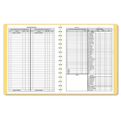 DOME PUBLISHING COMPANY 612 - Monthly Record Keeping Book - 8.5x11 Tan Vinyl Cover