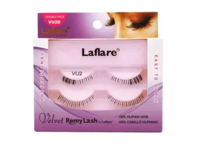 bulk buys CA685 - LaFlare 100% Human Hair Velvet Double Under Eyelashes