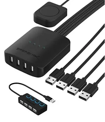 Sabrent USB-USS4 - 4-Port USB 2.0 Sharing Switch for Multiple Devices