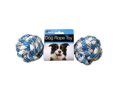 bulk buys DI589 - Durable Blue and White Dog Rope Toy for Medium to Large Dogs