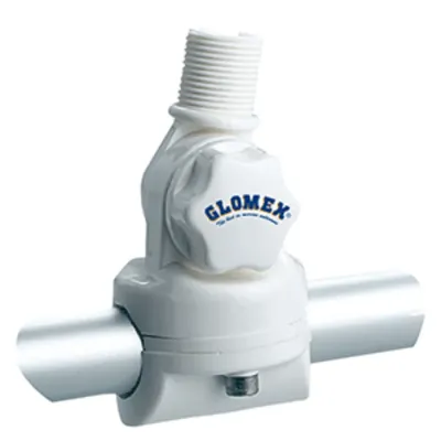 Glomex Marine Antennas RA134 - Nylon Rail Mount for 78 to 1 Rails with Knobs