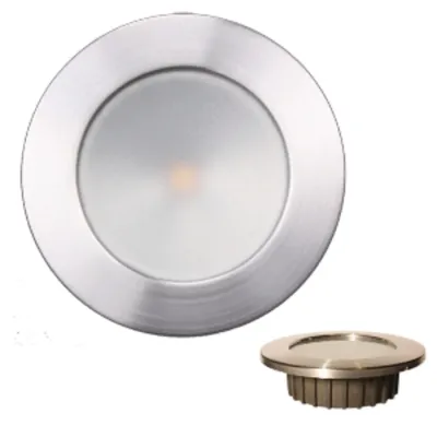 Lunasea Lighting LLB-46WR-0A-BN - Lunasea ZERO EMI Recessed 3.5 LED Light - Warm White, Red wB