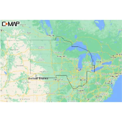 C-MAP M-NA-Y212-MS - <p><strong>C-MAP REVEAL Lakes Inland Chart - North Central U