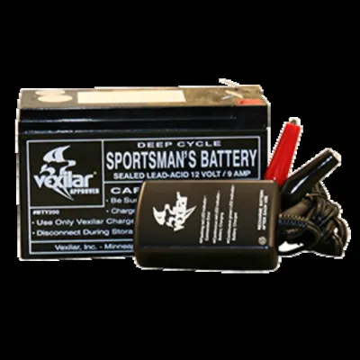 Vexilar V-120 - <p><strong>Battery & Charger<strong><p><p>This battery and c