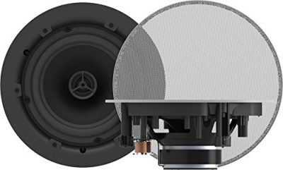VISION AUDIO CS-1800 - Pair of White wall Loudspeakers - 50W (RMS) Each, Low-Impeda