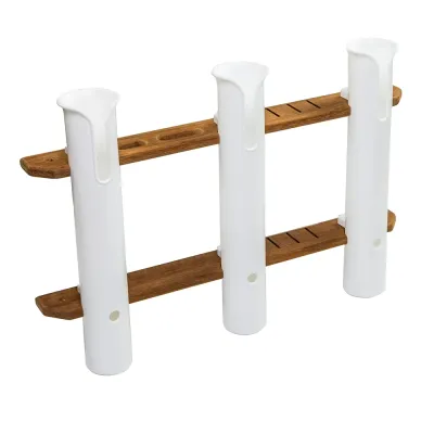Whitecap 63449 - Teak 3-Rod Storage Rack for Tournaments and Angling