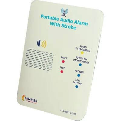 Lunasea Lighting LLB-63CT-01-00 - Lunasea Rechargeable Safety Alarm with Strobe Light