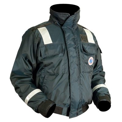 Mustang Survival MJ6214T1-S-NV - MUSTANG CLASSIC BOMBER JACKET WSOLAS TAPE SMALL NAVY