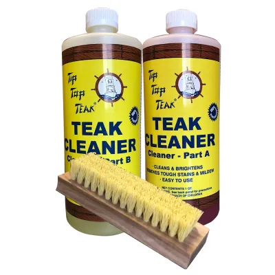 Tip Top Teak TK860 - Tip Top Teak Cleaner Kit with Brush - A & B