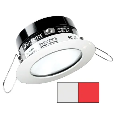 I2Systems A503-31AAG-H - Apeiron PRO A503 - 3W Spring Mount LED Light - White & Red