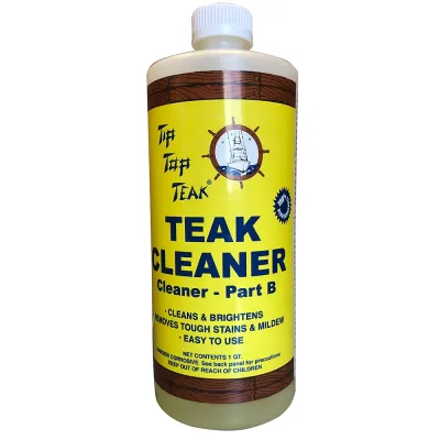 Tip Top Teak TC862 - Premium Teak Cleaner B - Quart - Restores Natural Beauty