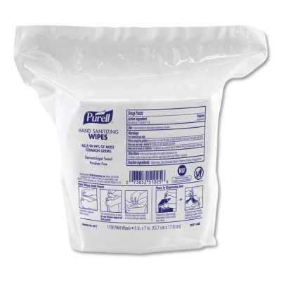 GOJO 9517-04 - SANITIZER,WIPE,WH