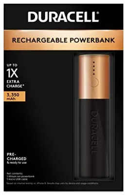 Duracell 5006560 - DM LiON PB1x1HBX 3350mAh Mobile Battery Charger