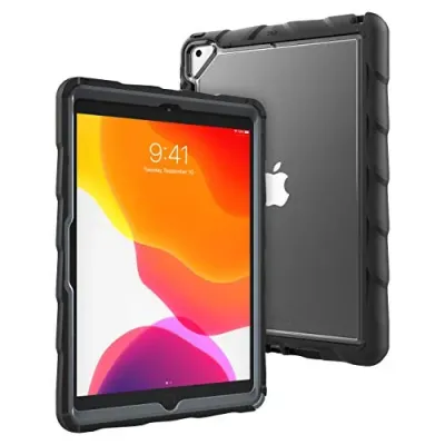 GUMDROP 01A001 - DROPTECH CLEAR FOR IPAD 10.2 9G8G7G - BLACK