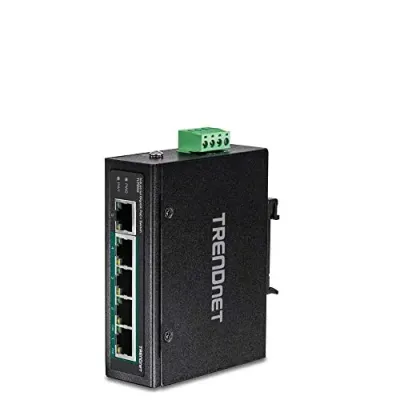 TRENDNET TI-PG50 - 5-PORT INDUSTRIAL GIGABIT POE + DIN-RAIL SWITCH