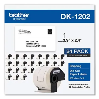 Brother DK120224PK - Brother DK Address Label - 2 25 x 3 2932 Length - Rectangle 