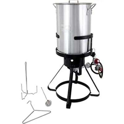 METAL WARE TFP30AC - Chard 30Qt Heavy-Duty Turkey Fryer Kit with Accessories