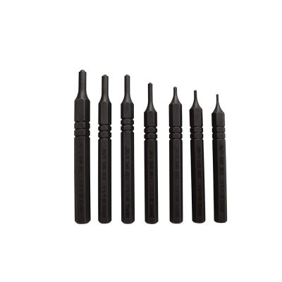 Grace Tools GRSRS7 - The Grace USA SRS7, a 7 piece Short Roll Pin Punch Set, is d