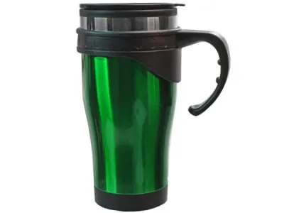bulk buys GX157 - 16 oz Green Stainless Steel Travel Mug with Gift Box