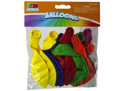 bulk buys KA826 - Colorful Balloons - 12 Pack for Every Occasion