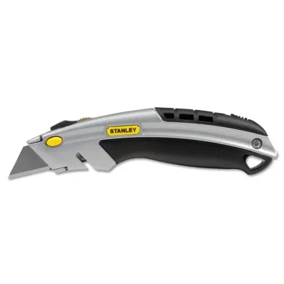 BLACK BOX CORPORATION 10-788 - Curved Quick-Change Utility Knife with Retractable Blades