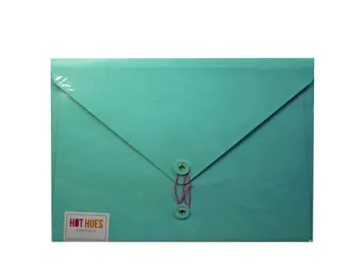 bulk buys GO118 - Sleek Teal Envelope Portfolio for Documents & Portfolios