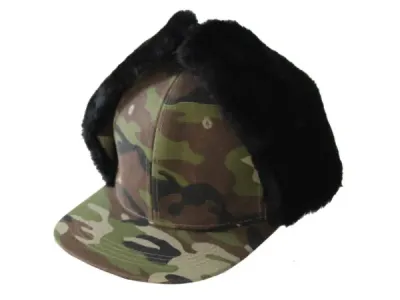 bulk buys GW720 - Cute Pugs Fuzzy Earflap Cap for Winter Fun