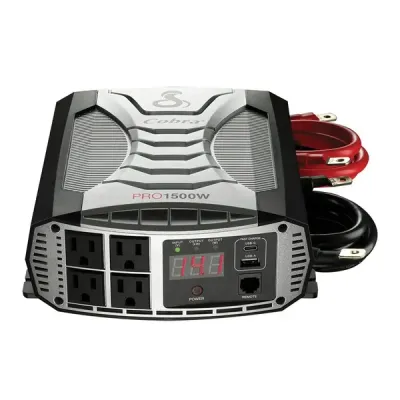 COBRA ELECTRONICS CBRCPI1500W - Cobra 1500W PRO Power Inverter for On-the-Go Energy Needs