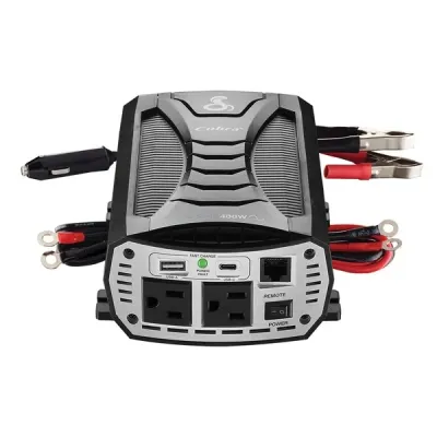 COBRA ELECTRONICS CBRCPI400PSW - Cobra 400W Pure Sine Wave Power Inverter - 12V to 120V